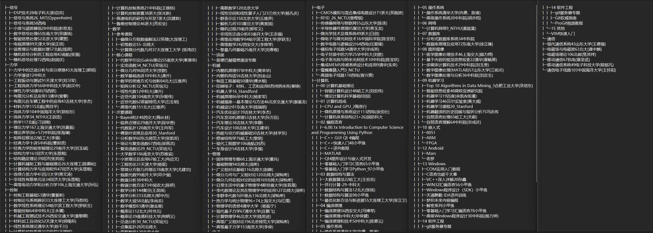 780G理工科课程视频+学习资料 780G